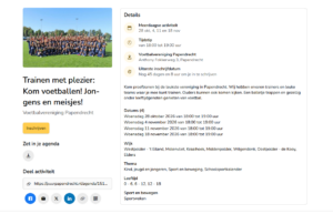 Kom proeftrainen tijdens de Sportweken