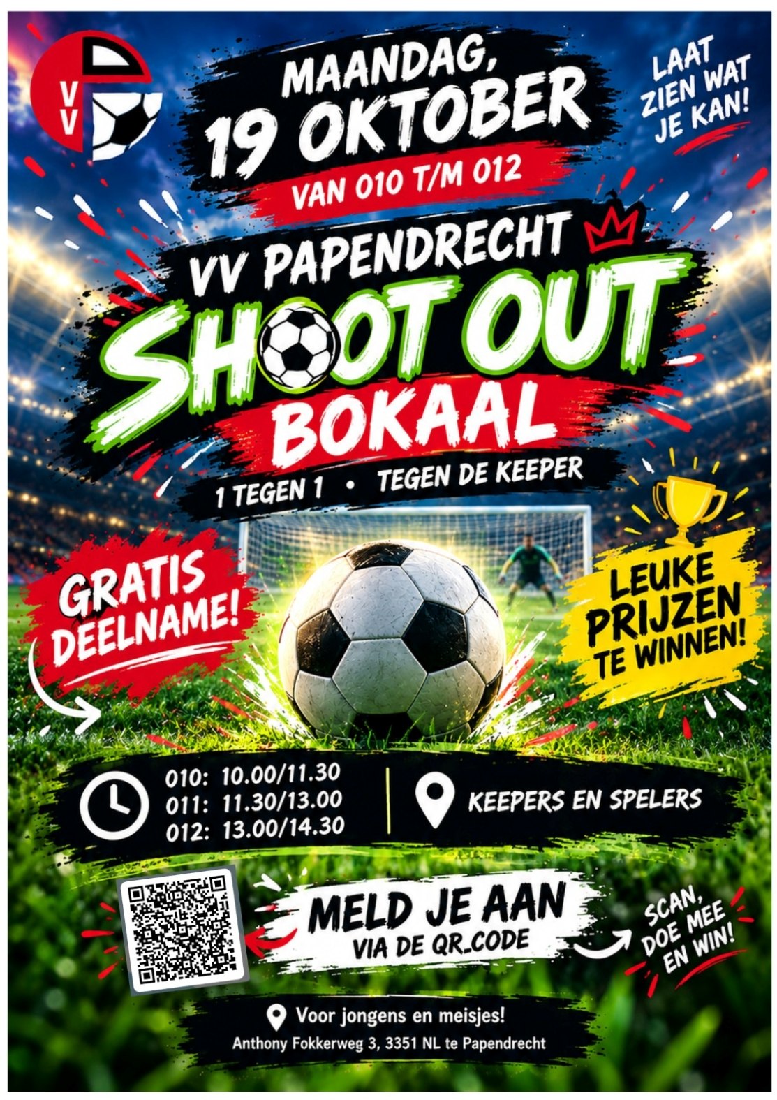 Flyer Shoot Out Bokaal 19-10-2026