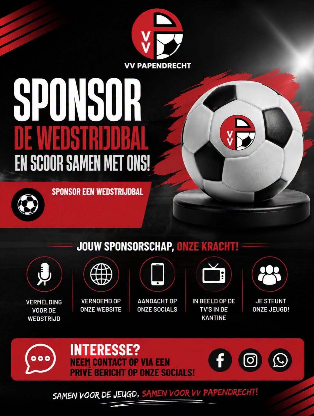 Poster sponsor de wedstrijdbal 2026
